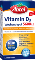 ABTEI Vitamin D3 5600 I.E. Wochendepot Tabletten